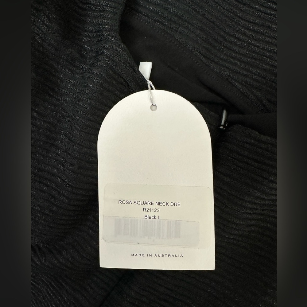 REVOLVE BY RUMER - ROSA BLACK SQUARE NECK MINI DRESS SIDE CUTOUTS RIBBED FABRIC - Picture 13 of 13